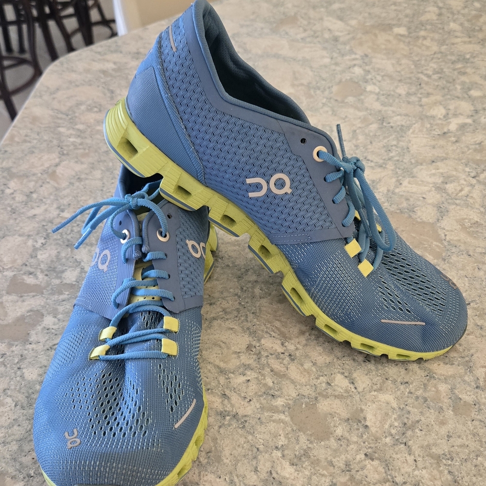 ON Running Blue and Green Athletic Shoes